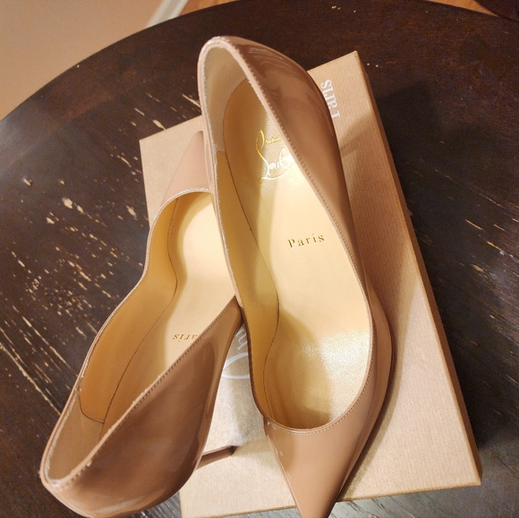 Christian Louboutin Pigalle Follies 85 patent Nude size 39 - Picture 2 of 7